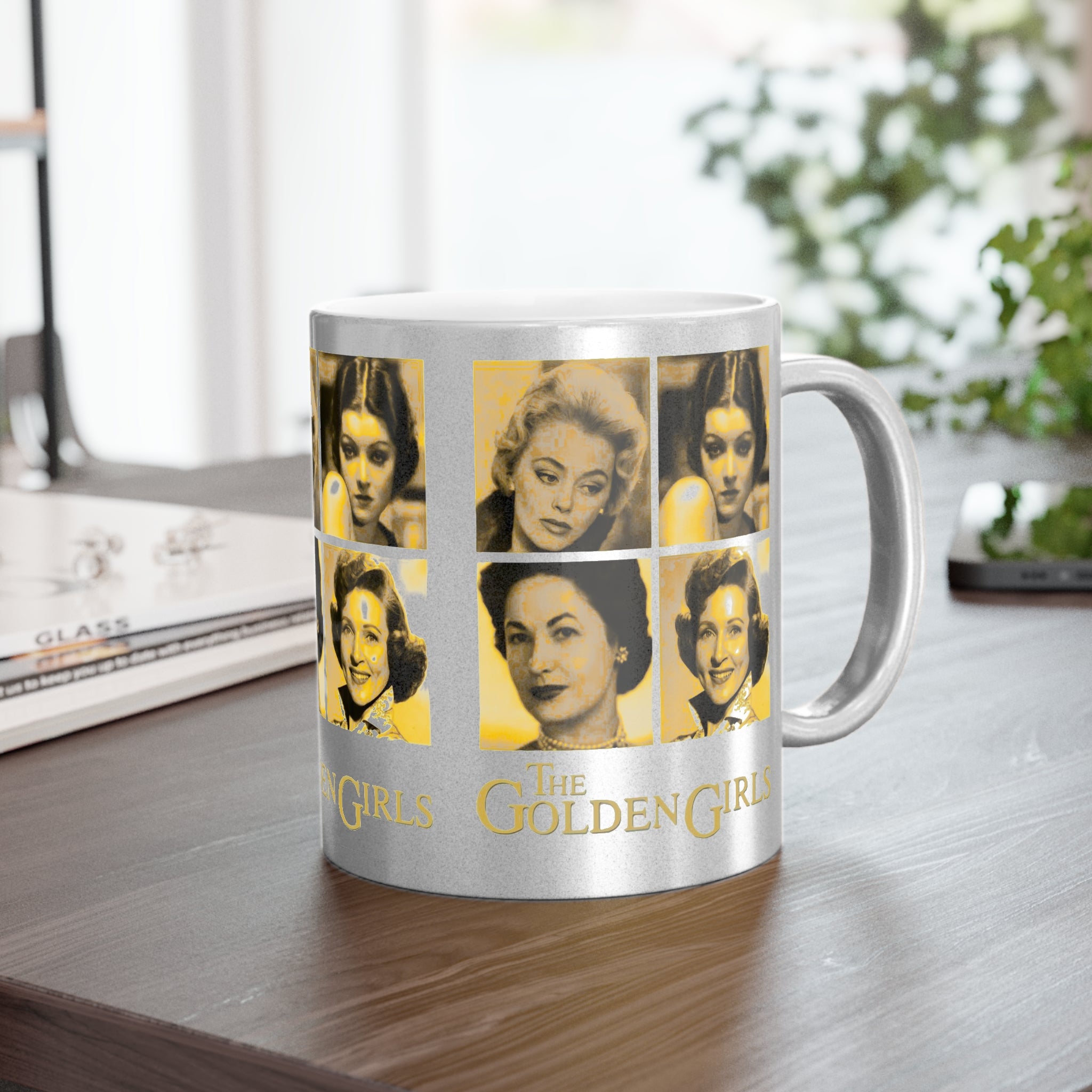 The Golden Girls 80's TV Show- Younger Years Metallic Mug (Silver\Gold) - Creations by Chris and Carlos